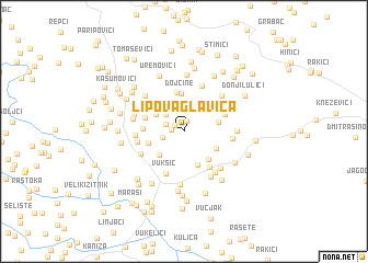 map of Lipova Glavica