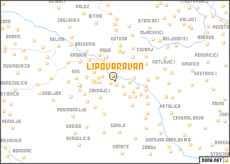 map of Lipova Ravan