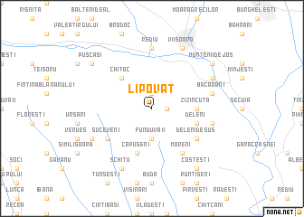 map of Lipovăţ