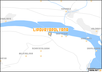 map of Lipovaya Polyana