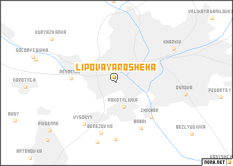 map of Lipovaya Rosheha