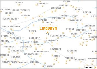 map of Lipovaya