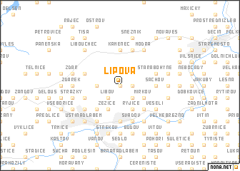 map of Lipová