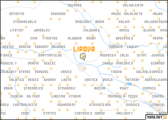 map of Lipová