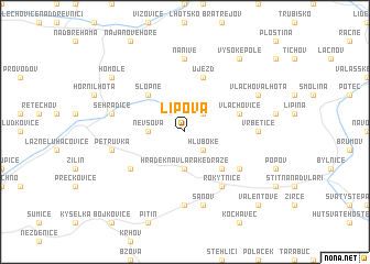 map of Lipová