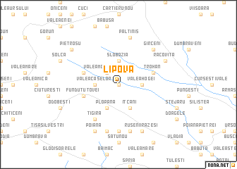 map of Lipova