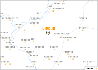 map of Lipova