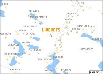 map of Lipovets