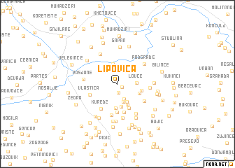 map of Lipovica