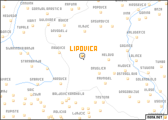 map of Lipovica