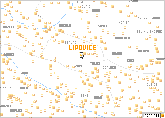 map of Lipovice