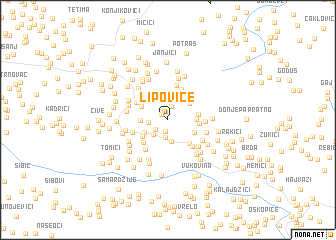 map of Lipovice