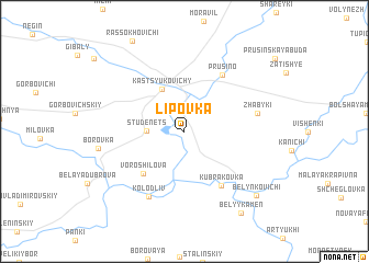 map of Lipovka