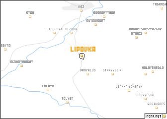 map of Lipovka
