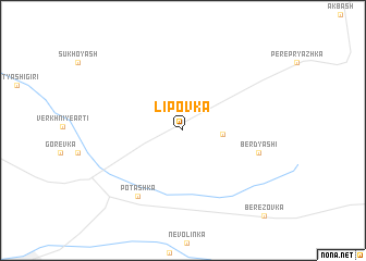 map of Lipovka