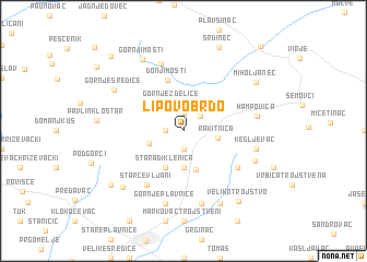 map of Lipovo Brdo