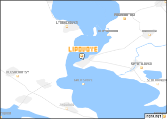 map of Lipovoye
