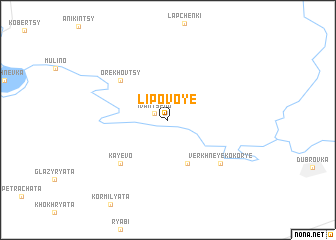 map of Lipovoye