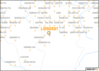 map of Lipov Rŭt