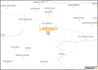 map of Lipovskiy