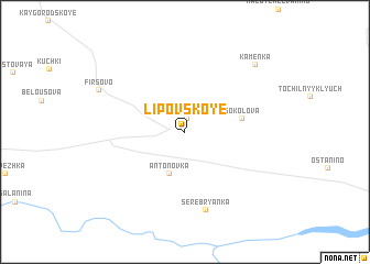 map of Lipovskoye