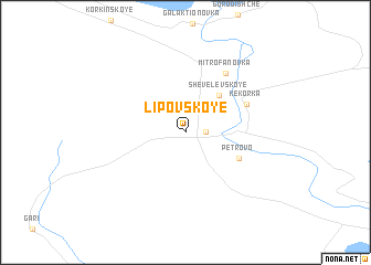 map of Lipovskoye