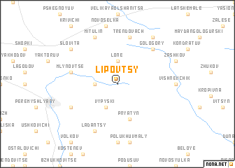 map of Lipovtsy