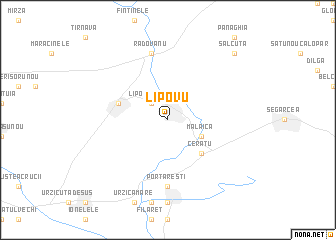 map of Lipovu