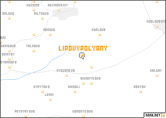 map of Lipovy Polyany
