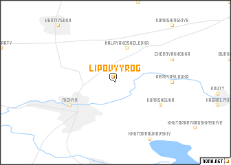 map of Lipovyy Rog