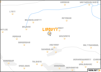 map of Lipovyy