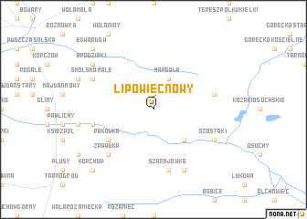 map of Lipowiec Nowy