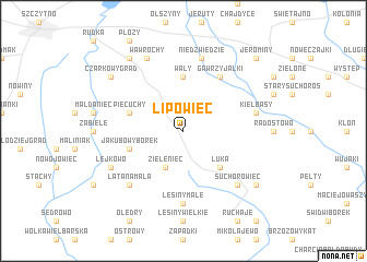 map of Lipowiec