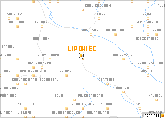 map of Lipowiec