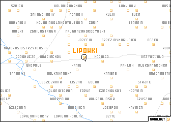 map of Lipówki