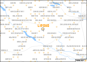 map of Lipowo