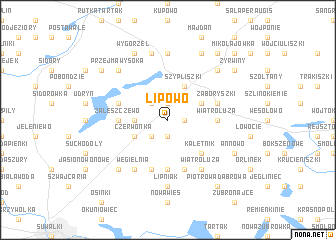 map of Lipowo