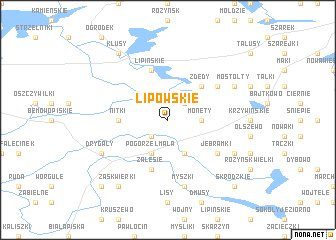 map of Lipowskie