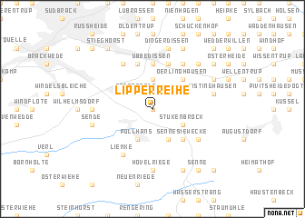 map of Lipperreihe