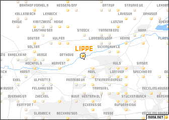 map of Lippe