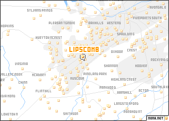 map of Lipscomb