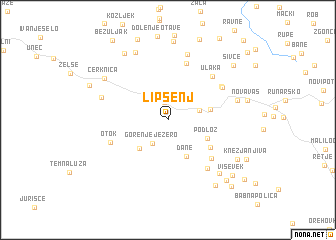 map of Lipsenj