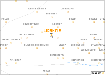 map of Lipsʼkiye
