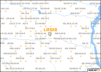 map of Lipsko