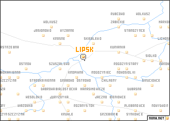 map of Lipsk