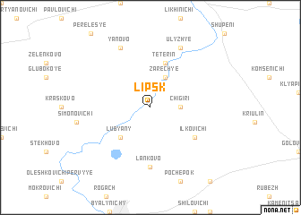 map of Lipsk