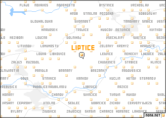 map of Liptice