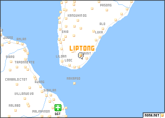map of Liptong