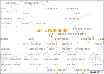 map of Liptovská Anna