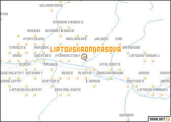 map of Liptovská Ondrašová